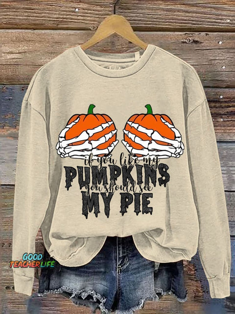 Sexy Halloween Decorative Pattern Casual Sweatshirt