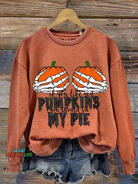 Sexy Halloween Decorative Pattern Casual Sweatshirt