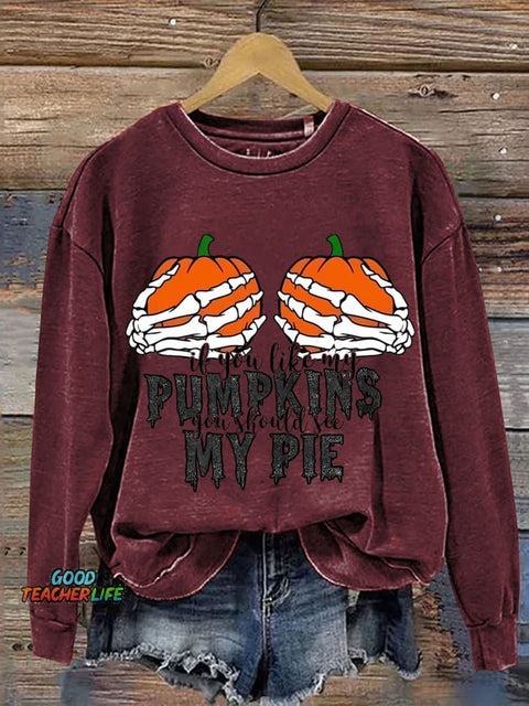 Sexy Halloween Decorative Pattern Casual Sweatshirt