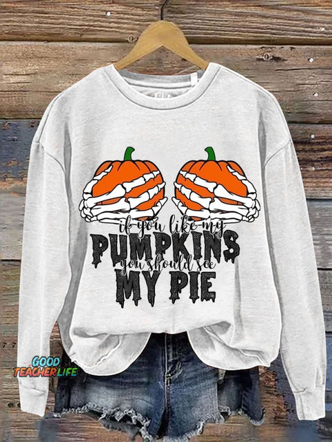 Sexy Halloween Decorative Pattern Casual Sweatshirt