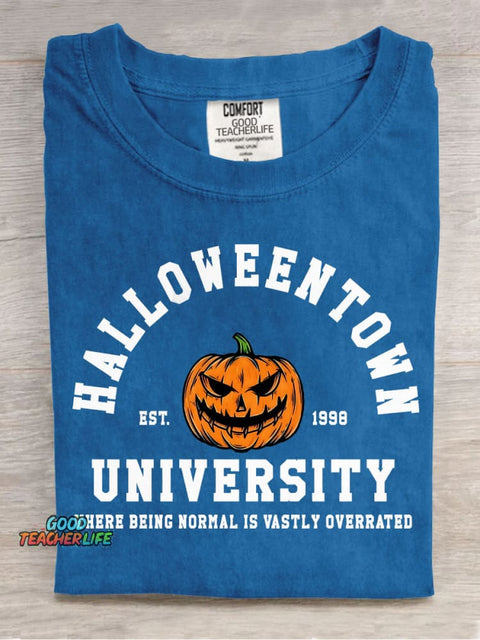 Halloween University Decorative Patterns T-shirt