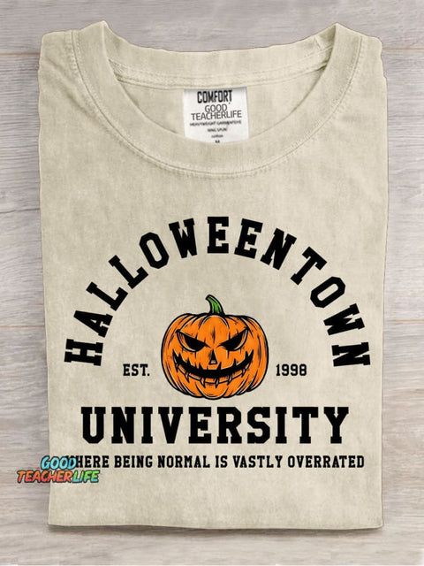Halloween University Decorative Patterns T-shirt