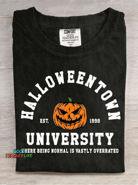 Halloween University Decorative Patterns T-shirt