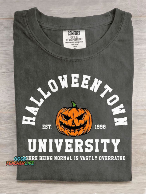 Halloween University Decorative Patterns T-shirt