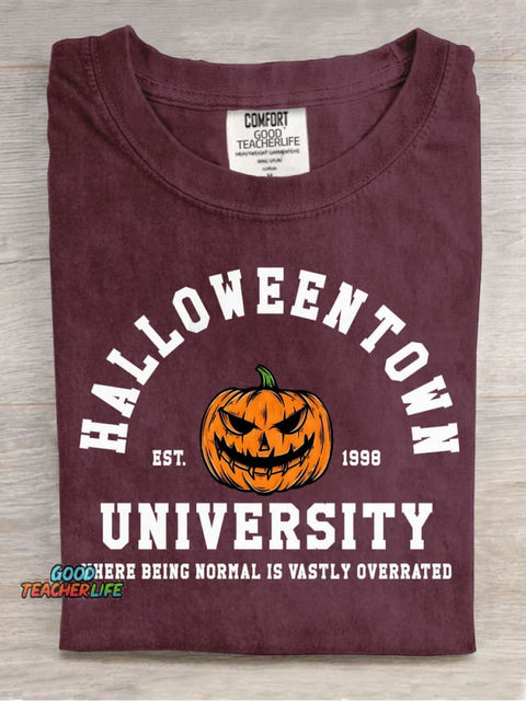 Halloween University Decorative Patterns T-shirt