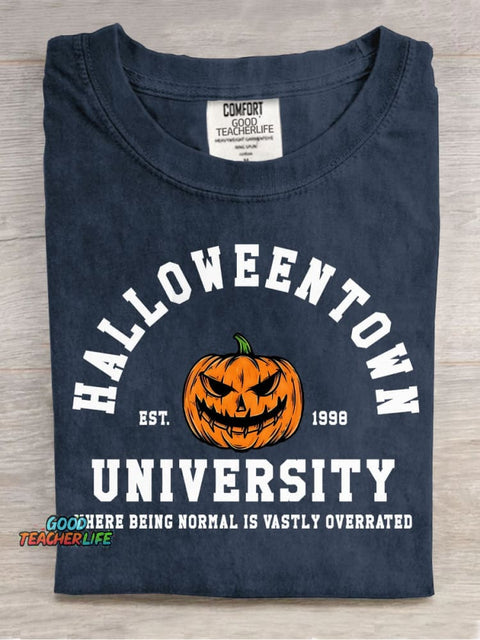 Halloween University Decorative Patterns T-shirt