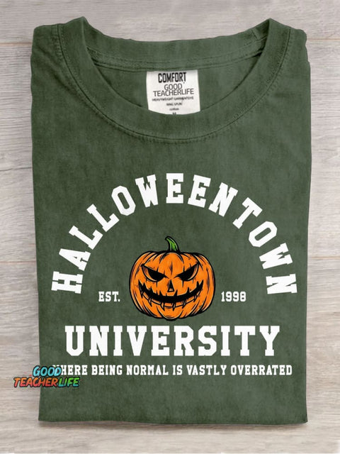 Halloween University Decorative Patterns T-shirt