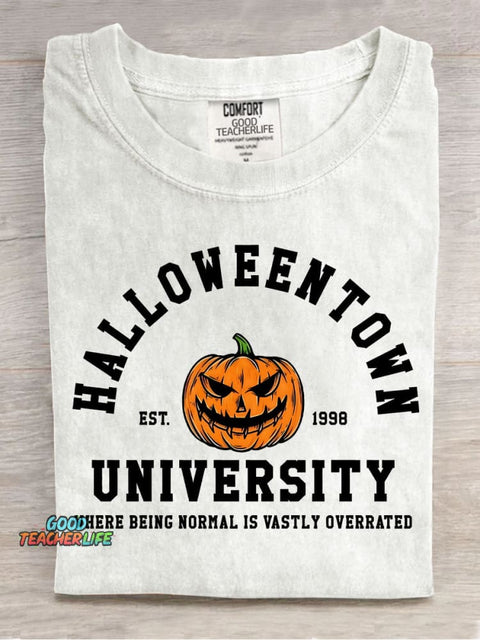 Halloween University Decorative Patterns T-shirt