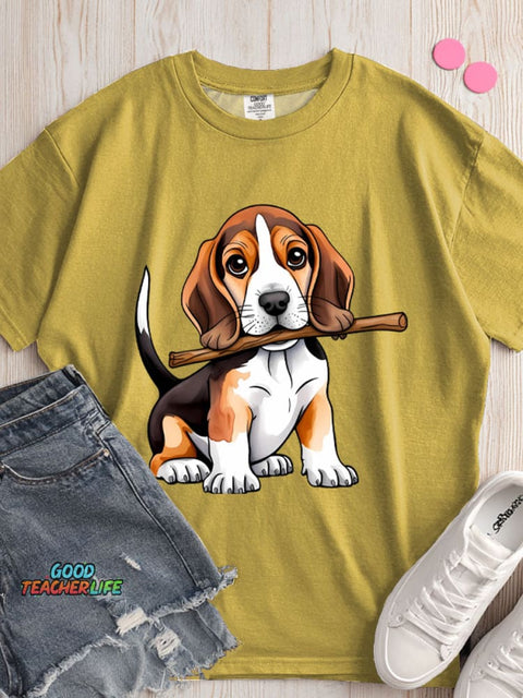 Beagle Dog Decorative Pattern T-shirt