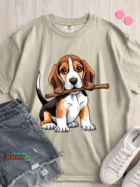 Beagle Dog Decorative Pattern T-shirt