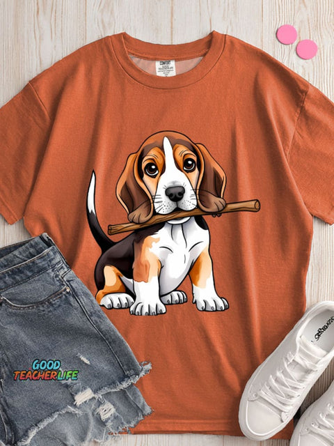 Beagle Dog Decorative Pattern T-shirt