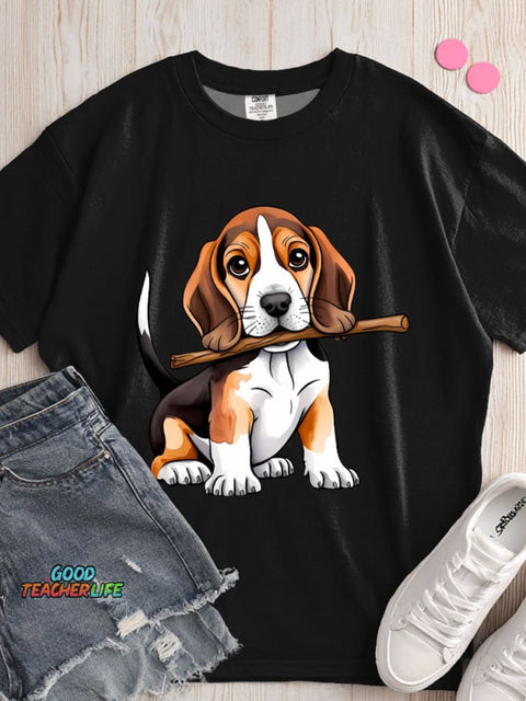 Beagle Dog Decorative Pattern T-shirt