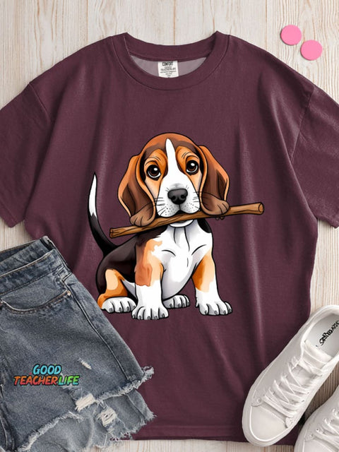 Beagle Dog Decorative Pattern T-shirt