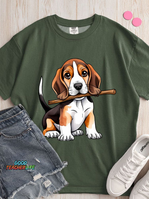Beagle Dog Decorative Pattern T-shirt
