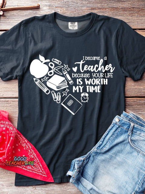 I Became A Teacher T-shirt