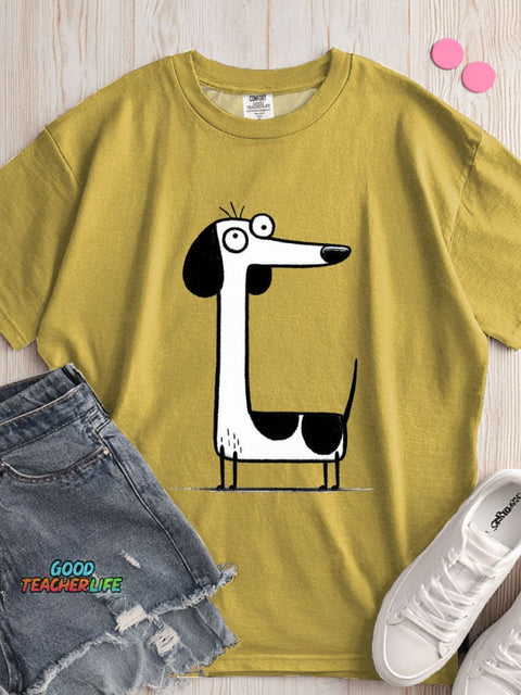 Dachshund Dog Decorative Pattern T-shirt