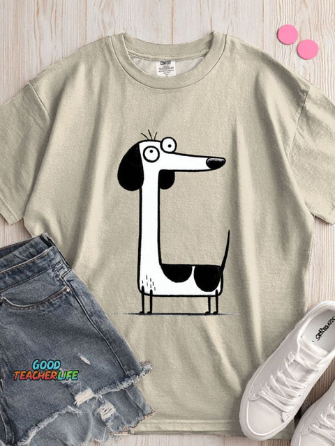 Dachshund Dog Decorative Pattern T-shirt