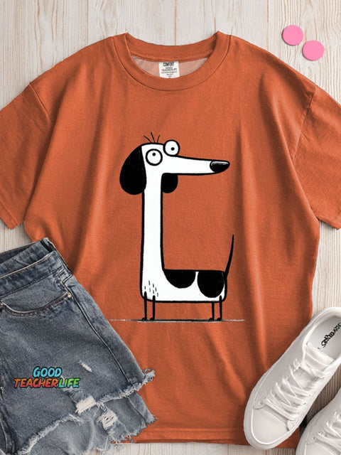 Dachshund Dog Decorative Pattern T-shirt