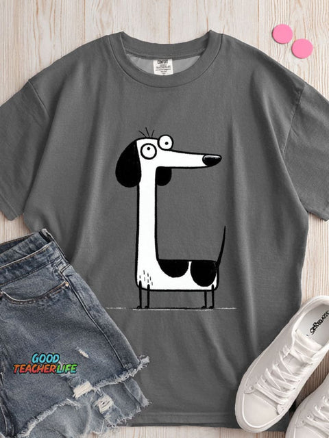 Dachshund Dog Decorative Pattern T-shirt