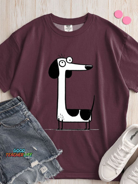 Dachshund Dog Decorative Pattern T-shirt
