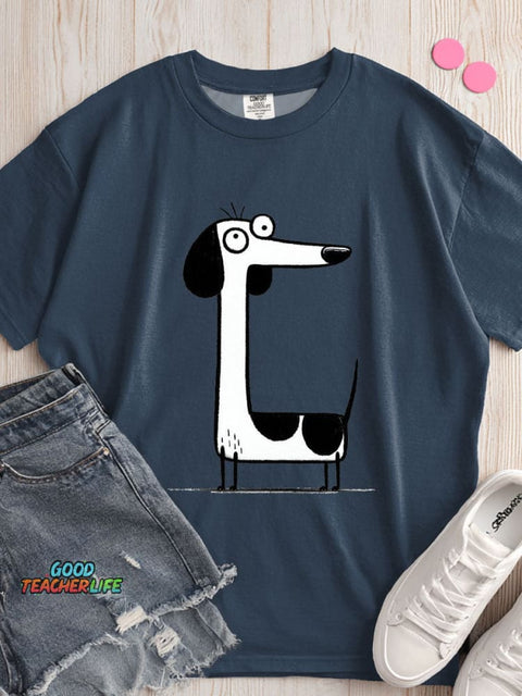 Dachshund Dog Decorative Pattern T-shirt