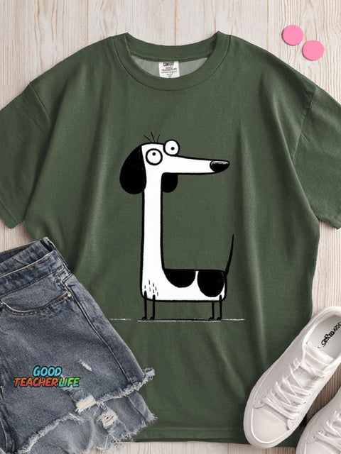Dachshund Dog Decorative Pattern T-shirt