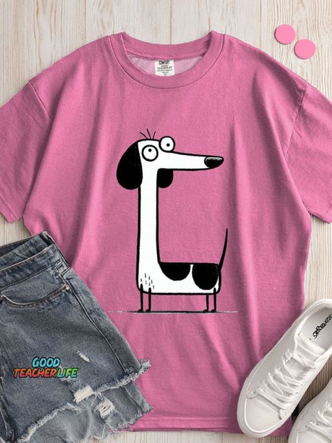 Dachshund Dog Decorative Pattern T-shirt