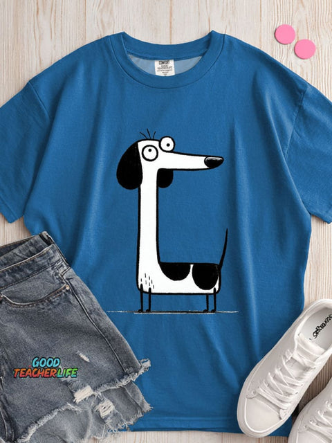 Dachshund Dog Decorative Pattern T-shirt