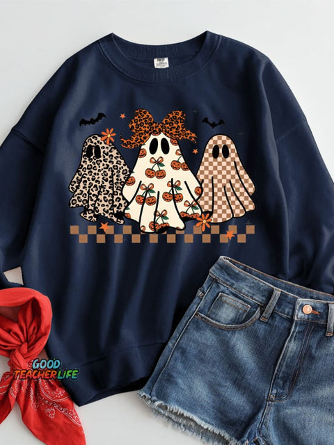 Spooky Halloween Casual Sweatshirt