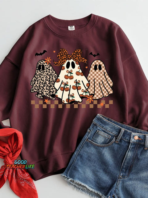 Spooky Halloween Casual Sweatshirt
