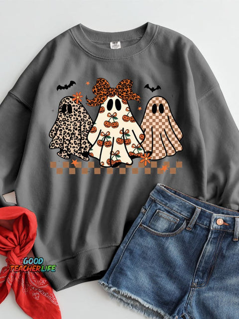 Spooky Halloween Casual Sweatshirt