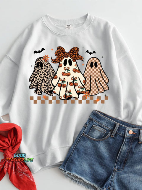 Spooky Halloween Casual Sweatshirt