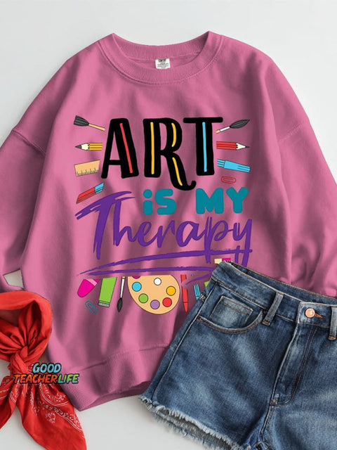 Art Is My Therapy Casual Sweatshirt