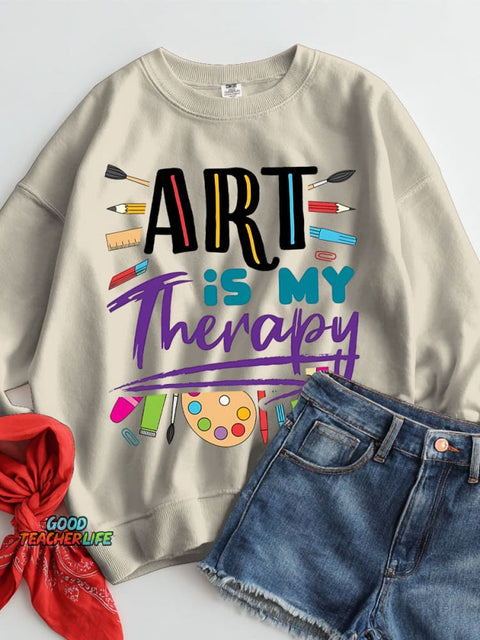 Art Is My Therapy Casual Sweatshirt