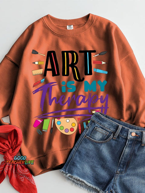 Art Is My Therapy Casual Sweatshirt