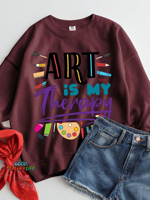 Art Is My Therapy Casual Sweatshirt