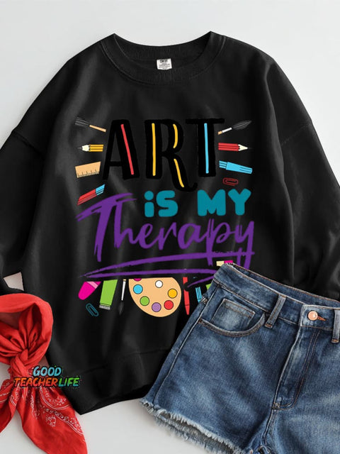 Art Is My Therapy Casual Sweatshirt