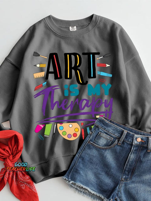 Art Is My Therapy Casual Sweatshirt