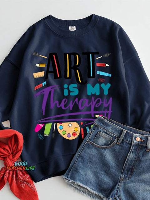 Art Is My Therapy Casual Sweatshirt