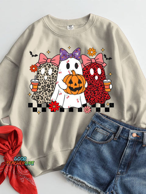 Halloween Decorative Pattern Casual Sweatshirt