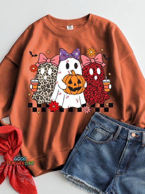 Halloween Decorative Pattern Casual Sweatshirt