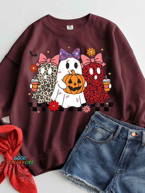Halloween Decorative Pattern Casual Sweatshirt