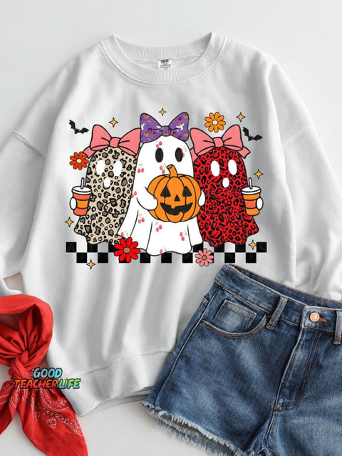 Halloween Decorative Pattern Casual Sweatshirt