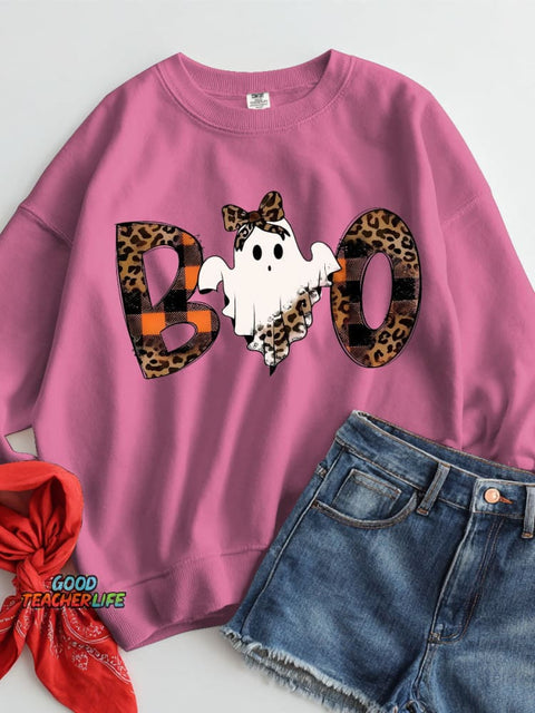 Halloween Boo Casual Sweatshirt