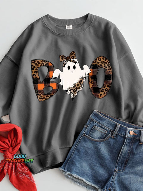 Halloween Boo Casual Sweatshirt