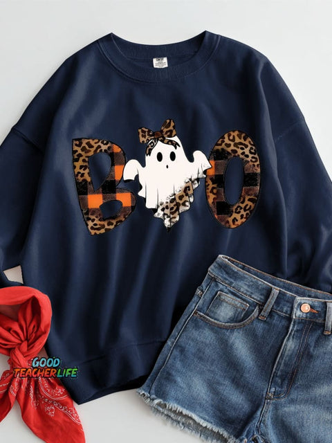 Halloween Boo Casual Sweatshirt
