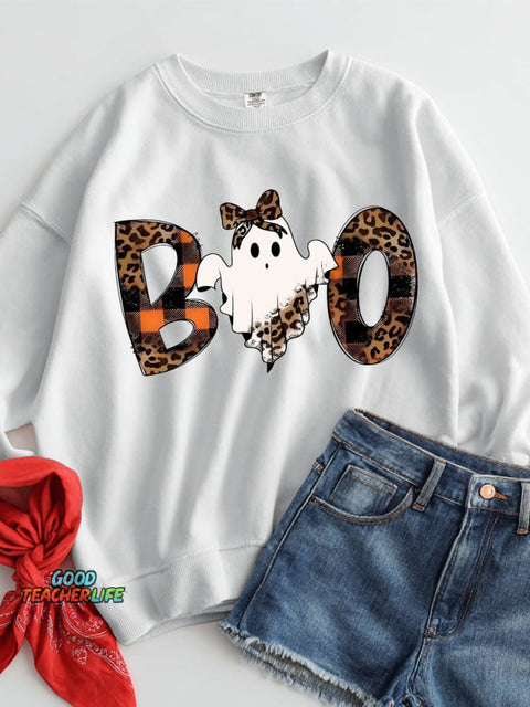 Halloween Boo Casual Sweatshirt