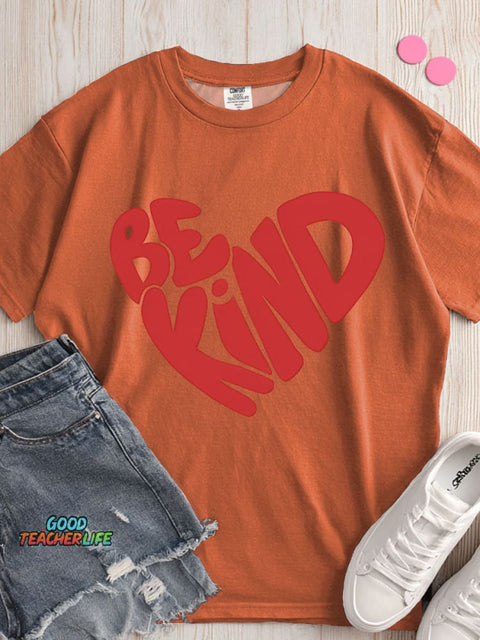 Be Kind Decorative Pattern T-shirt