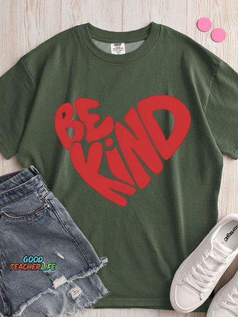 Be Kind Decorative Pattern T-shirt