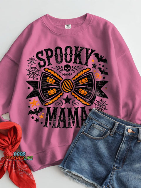 Spooky Mama Halloween Casual Sweatshirt